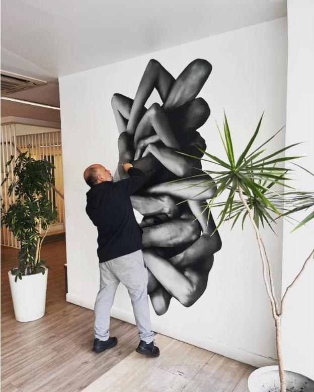 Instalación de mural en vinilo